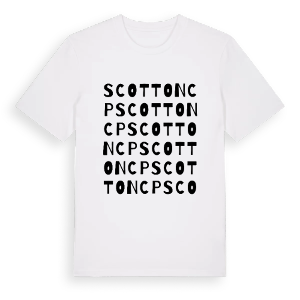 Scotton CP ordlek t-shirt – ekologisk bomull t-shirt från Pinshirt