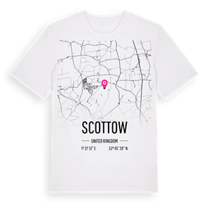 Scottow karta t-shirt – ekologisk bomull t-shirt från Pinshirt