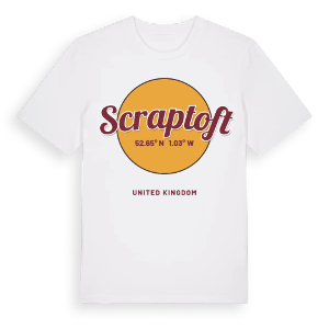 Scraptoft cirkel t-shirt – ekologisk bomull t-shirt från Pinshirt