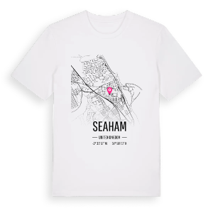 Seaham karta t-shirt – ekologisk bomull t-shirt från Pinshirt