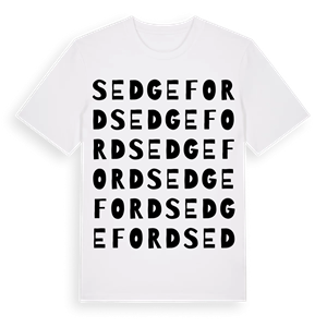 Sedgeford ordlek t-shirt – ekologisk bomull t-shirt från Pinshirt