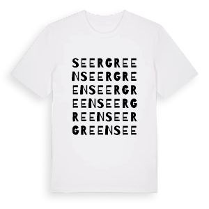 Seer Green ordlek t-shirt – ekologisk bomull t-shirt från Pinshirt