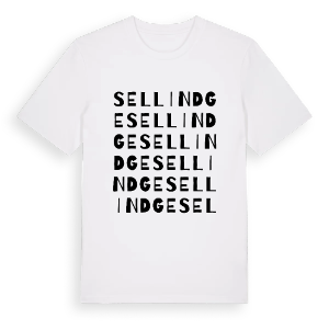 Sellindge ordlek t-shirt – ekologisk bomull t-shirt från Pinshirt