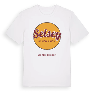 Selsey cirkel t-shirt – ekologisk bomull t-shirt från Pinshirt