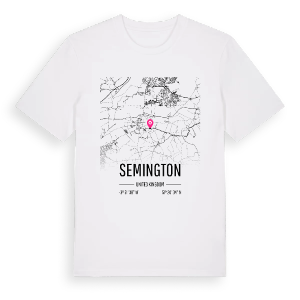 Semington karta t-shirt – ekologisk bomull t-shirt från Pinshirt
