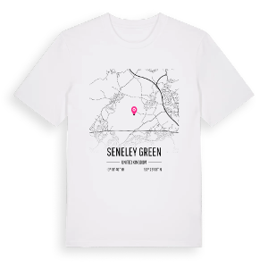 Seneley Green karta t-shirt – ekologisk bomull t-shirt från Pinshirt
