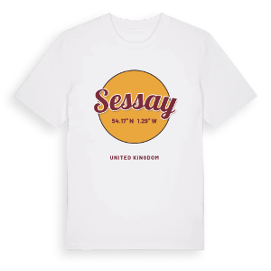 Sessay cirkel t-shirt – ekologisk bomull t-shirt från Pinshirt