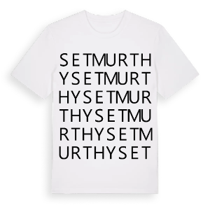 Setmurthy ordlek t-shirt – ekologisk bomull t-shirt från Pinshirt