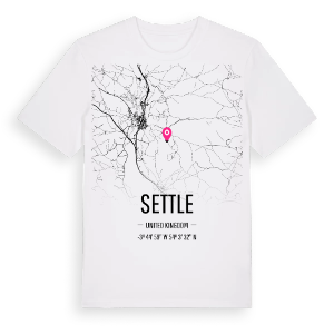 Settle karta t-shirt – ekologisk bomull t-shirt från Pinshirt