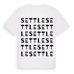Settle ordlek t-shirt – ekologisk bomull t-shirt från Pinshirt
