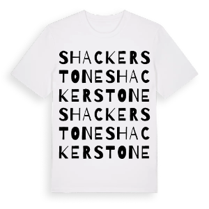 Shackerstone ordlek t-shirt – ekologisk bomull t-shirt från Pinshirt