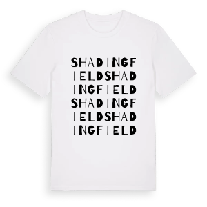 Shadingfield ordlek t-shirt – ekologisk bomull t-shirt från Pinshirt