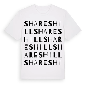 Shareshill ordlek t-shirt – ekologisk bomull t-shirt från Pinshirt