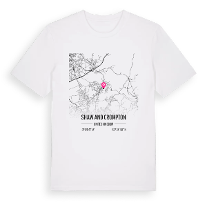 Shaw and Crompton karta t-shirt – ekologisk bomull t-shirt från Pinshirt