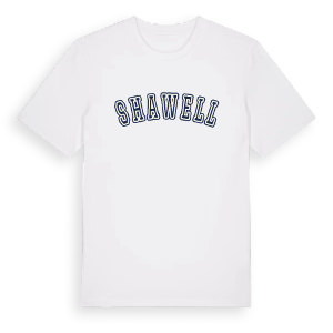 Shawell college t-shirt – ekologisk bomull t-shirt från Pinshirt
