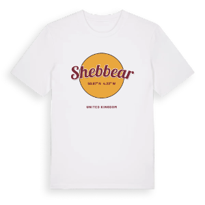 Shebbear cirkel t-shirt – ekologisk bomull t-shirt från Pinshirt