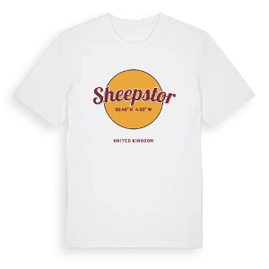 Sheepstor cirkel t-shirt – ekologisk bomull t-shirt från Pinshirt