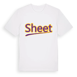 Sheet baseball t-shirt – ekologisk bomull t-shirt från Pinshirt