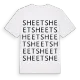 Sheet ordlek t-shirt