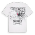 Sheffield karta t-shirt