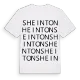 Sheinton ordlek t-shirt