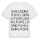 Sheldon CP ordlek t-shirt