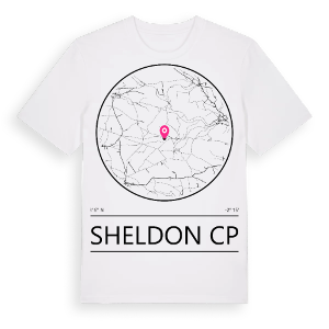 Sheldon CP t-shirt – ekologisk bomull t-shirt från Pinshirt