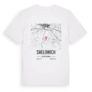 Sheldwich karta t-shirt – ekologisk bomull t-shirt från Pinshirt