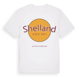 Shelland cirkel t-shirt – ekologisk bomull t-shirt från Pinshirt