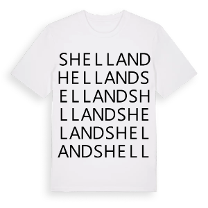 Shelland ordlek t-shirt – ekologisk bomull t-shirt från Pinshirt