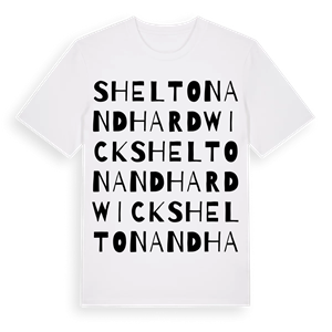 Shelton and Hardwick ordlek t-shirt – ekologisk bomull t-shirt från Pinshirt