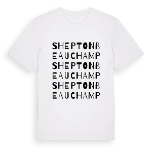 Shepton Beauchamp ordlek t-shirt – ekologisk bomull t-shirt från Pinshirt
