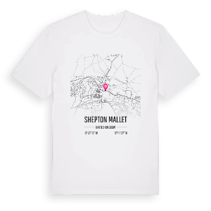Shepton Mallet karta t-shirt – ekologisk bomull t-shirt från Pinshirt