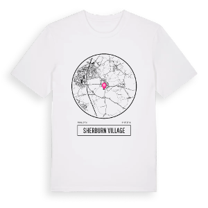 Sherburn Village t-shirt – ekologisk bomull t-shirt från Pinshirt