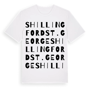 Shillingford St. George ordlek t-shirt – ekologisk bomull t-shirt från Pinshirt