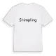 Shimpling fetstil t-shirt
