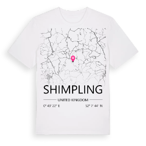 Shimpling karta t-shirt – ekologisk bomull t-shirt från Pinshirt