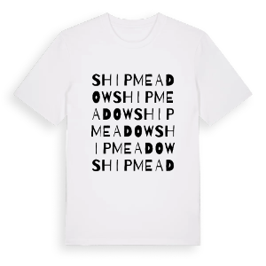 Shipmeadow ordlek t-shirt – ekologisk bomull t-shirt från Pinshirt