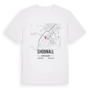 Shobnall karta t-shirt – ekologisk bomull t-shirt från Pinshirt
