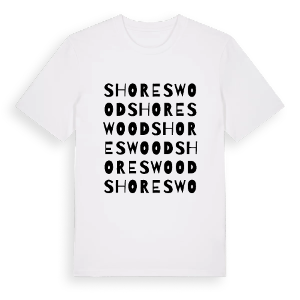Shoreswood ordlek t-shirt – ekologisk bomull t-shirt från Pinshirt