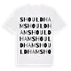 Shouldham ordlek t-shirt