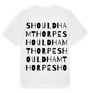 Shouldham Thorpe ordlek t-shirt – ekologisk bomull t-shirt från Pinshirt