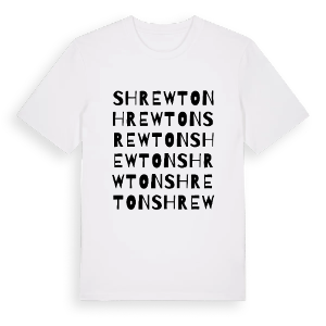 Shrewton ordlek t-shirt – ekologisk bomull t-shirt från Pinshirt
