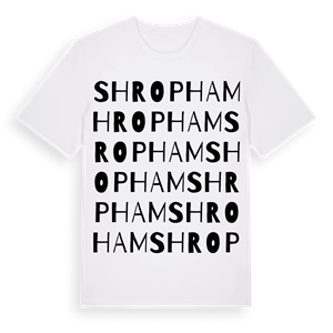 Shropham ordlek t-shirt – ekologisk bomull t-shirt från Pinshirt