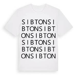 Sibton ordlek t-shirt – ekologisk bomull t-shirt från Pinshirt