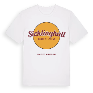 Sicklinghall cirkel t-shirt – ekologisk bomull t-shirt från Pinshirt