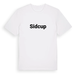 Sidcup fetstil t-shirt – ekologisk bomull t-shirt från Pinshirt