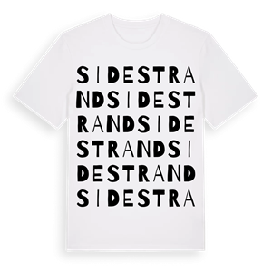 Sidestrand ordlek t-shirt – ekologisk bomull t-shirt från Pinshirt