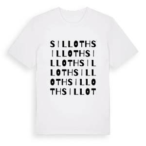 Silloth ordlek t-shirt – ekologisk bomull t-shirt från Pinshirt