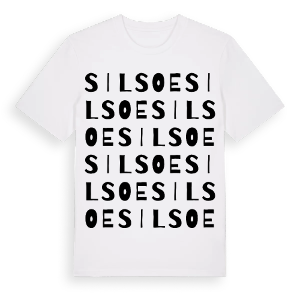 Silsoe ordlek t-shirt – ekologisk bomull t-shirt från Pinshirt